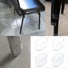16pcs Oval Table Chair Leg Tip, Flexible Rubber Like Cover Anti-scratch Furniture Floor - 40x20mm (clear)