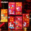 6/12 шт. Новый Год Лошади Красный Конверт CNY Фу Счастливый Пакет Конверты Праздник Весны Красный Новогодний Праздник Принадлежности