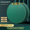 Durable, Mold-Resistant PE Stand-Up Cutting Board - Food-Safe, Compression-Resistant, Round Plastic Chopping Panel