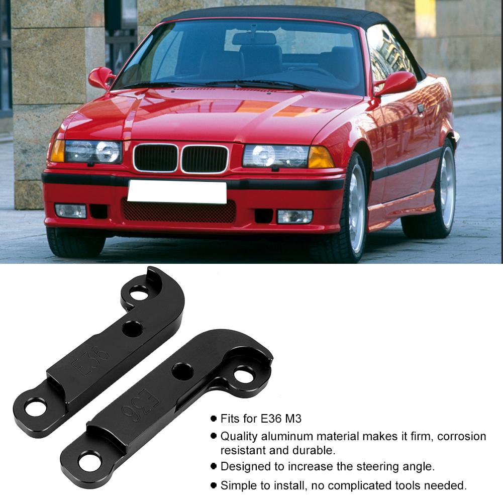Car Steering Drift Lock Adapter Increasing Turn Angle 25%-30% Fits for E36 M3(Black )