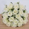 18 Head Real Happy Flower  Natural Simulated Rose High Quality Dry Rose Flowers  Home Decorative