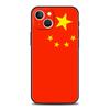 Чехол для телефона с флагом Китая для iPhone 16 15 14 13 12 Pro Max 11 Pro Max 7 8 Plus XS XR Ударопрочный Мягкий чехол Capas