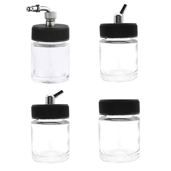 22cc Аэрограф Стаканчик Антикоррозийный Прочный Стеклянный Прозрачный Аэрограф Бутылка Для Хранения Дизайна Ногтей