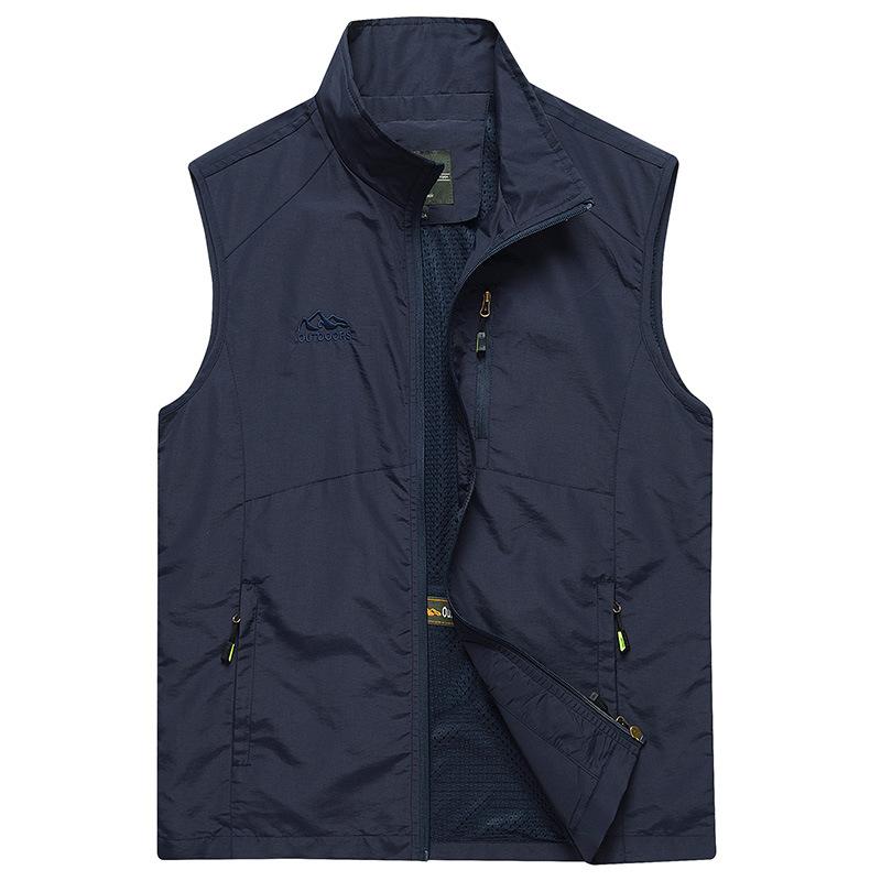 Men's Vest Spring and Autumn Thin Casual Breathable Vest Men's Youth Middle-aged and Elderly Quick-drying Vest Summer Vest