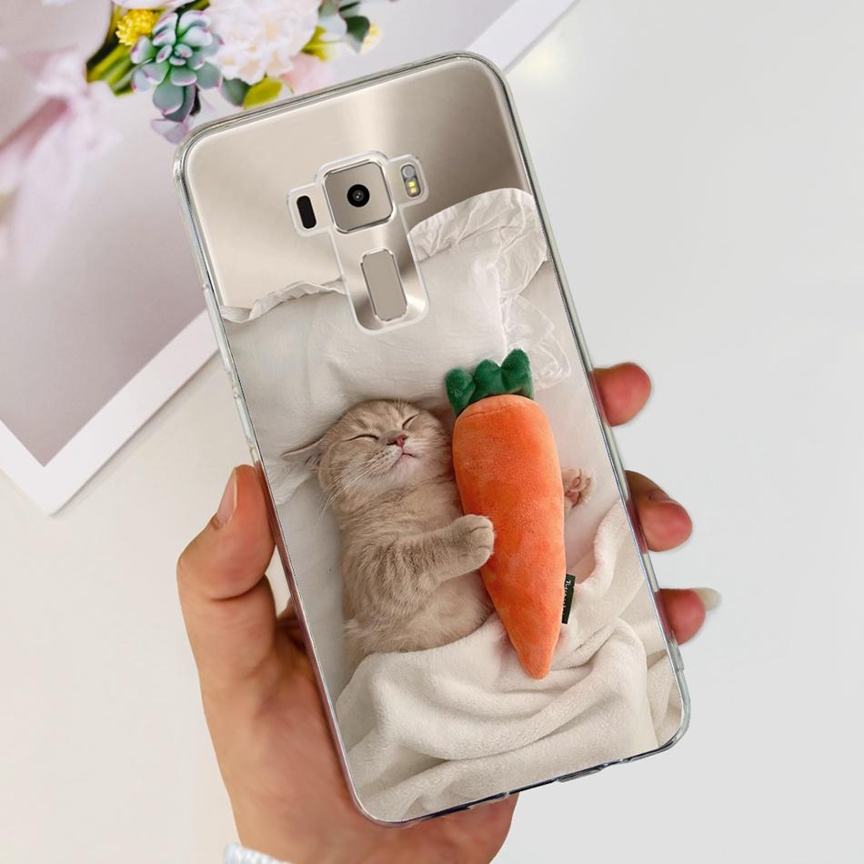 Для Asus Zenfone 3 ZE520KL ZA520KL Милый Чехол-Телефон с Мультяшной Пандой Для Asus Z017D Z017DA Z017DB Z017DC 5.2" Мягкий Силиконовый TPU Чехол