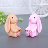 4 шт./набор Каваи Фигурки кроликов с длинными ушами Игрушки Милое украшение для детей Мультяшная коллекция Детские подарки