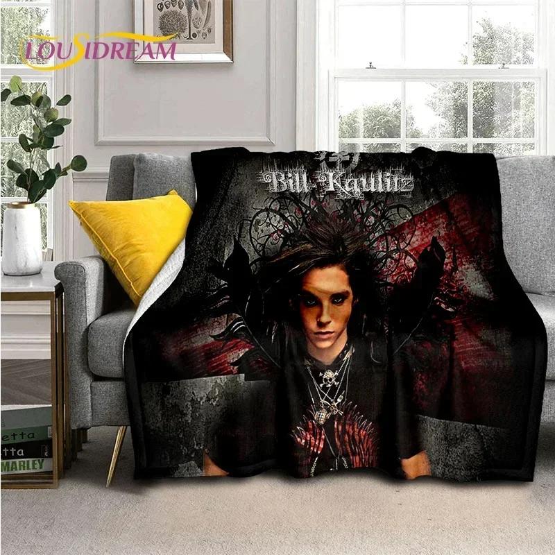 Rock Band Tokio Hotel Билл Каулитц Мягкое фланелевое одеяло для кровати, спальни, дивана, пикника, Плед для укрытия, активного отдыха на природе, подарок