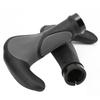 22.2mm Mountain Bicycle Ox Horn Handbar Bilateral Locking Durable Rubber Handle Grips