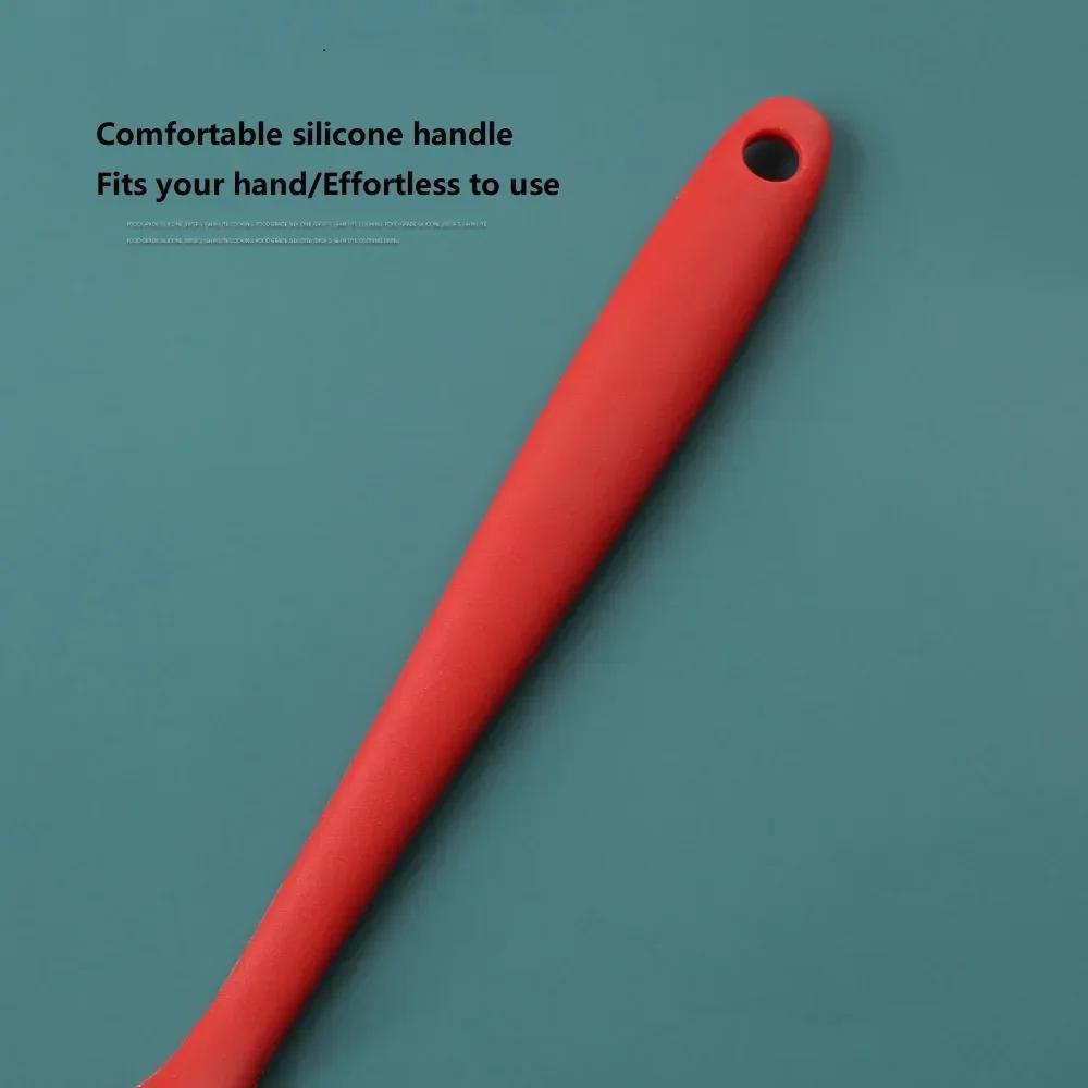 Silicone Spatula Set Food Grade Nonstick Heat Resistant Spatula Rotary Knife for Cooking Baking Stirring Baking Tools