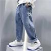 Spring Boys Casual Jeans Pant Korean Fashion Straight Leg Pants Kids Pants Autumn Children Trousers 3-12 Yrs Toddler Boys Pants
