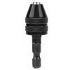 2pcs 0.3-3.6mm Capacity Keyless Drill Chuck 1/4 Inch Hex Shank Quick Change Chuck  For Power Drill