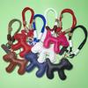 Милый щенок ПУ кожа брелок и шнурок для телефона шарм для сумки