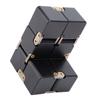 Ручной кубик для снятия стресса из алюминиевого сплава Infinity Desk Magic Cube, черный