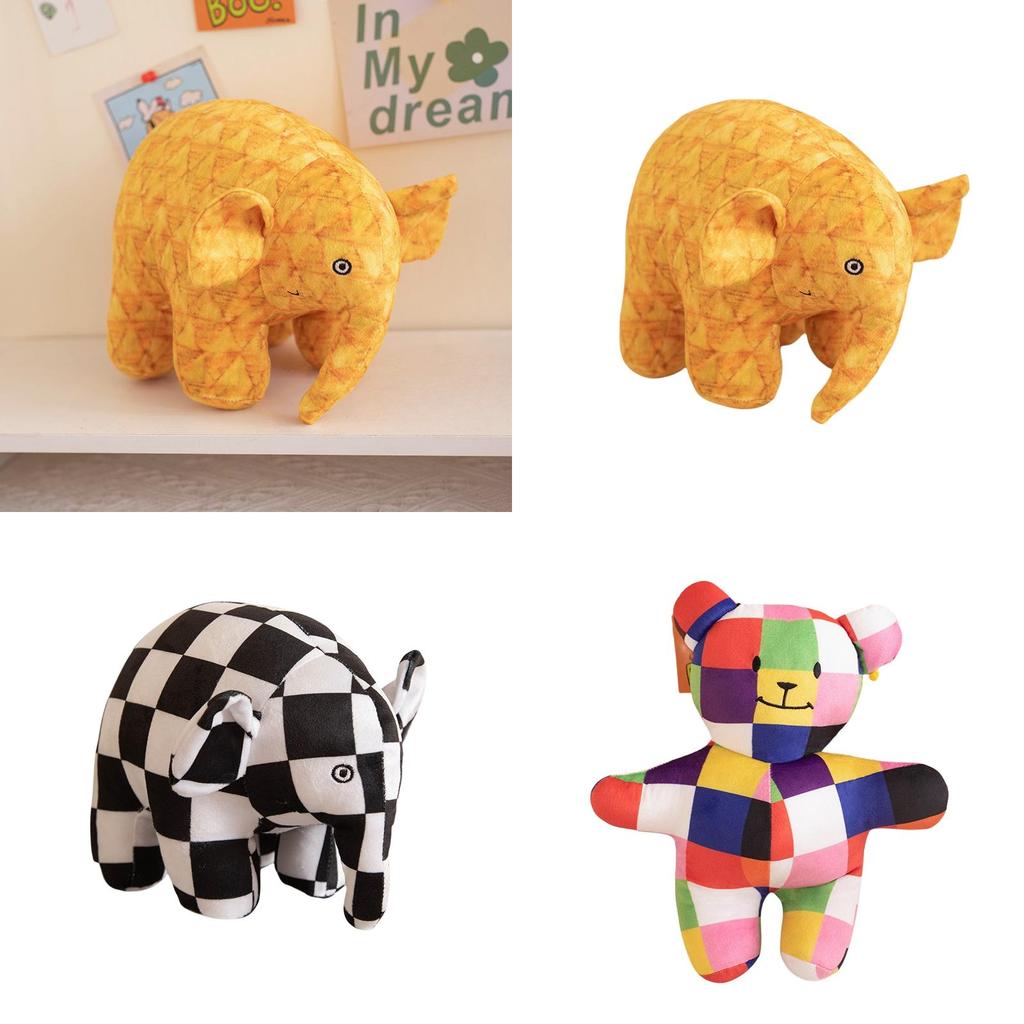 Adorable Elmer's Colors Elephant Plush Toy Perfect Children's Gift
