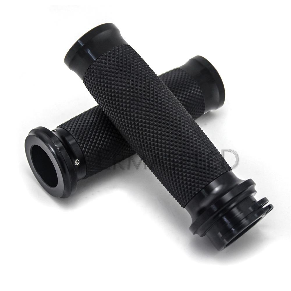 1 пара 25 мм ручки для мотоциклов с ЧПУ, алюминиевые резиновые ручки для скутера, спортивного велосипеда, велосипеда для грязи, мотоцикла