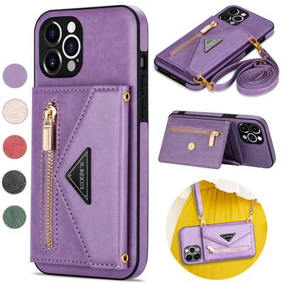 Кожаный чехол-кошелек с боковой картой и ремешком для Iphone 14 Pro Max 13 Pro Max 12 Pro Max 11 Pro Max Se 2022 X Xs Max 8 7 6 6s Plus