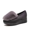 Plush and thickened fluffy shoes for women's autumn and winter new warm women's cotton shoes flat-soled outer wear soft-soled comfortable Doudou shoes