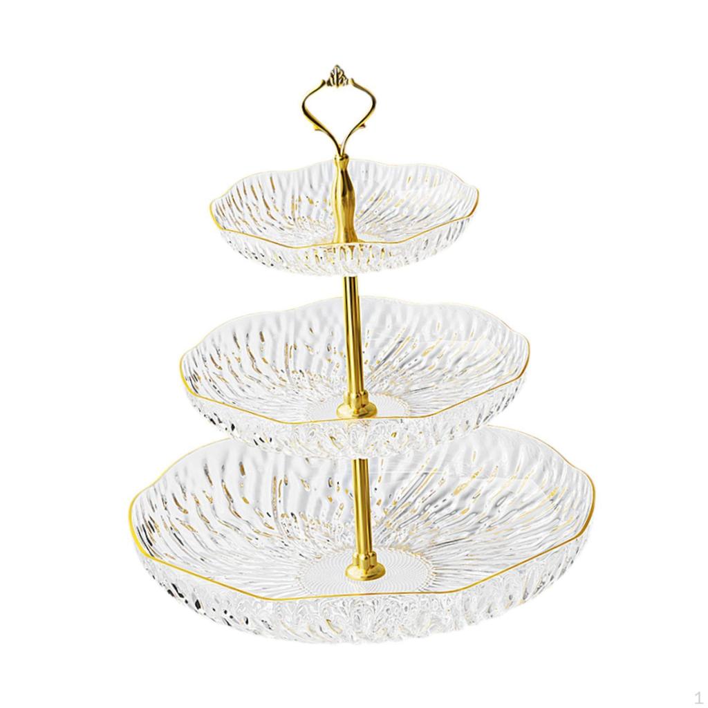 Fruit Plate Cupcake Stand Decorative Modern Dessert Cake Serving Platters for Party