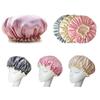 Водонепроницаемый Красочный Милый Аксессуары для ванной Шапочки для душа Шапочки для душа из атласа Защита для волос
