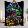 3D Monster Jam Монстр-трак Мультяшная Фланелевая Мягкая Плед Плед для Спальни Мальчика Дивана Кровати Теплый Плед Пикник