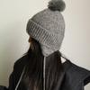Women'S Knitted Hat Autumn And Winter  Warm Earmuffs Korean Style Hat