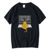 Творческий Забавный Программист Код Работает Почему Мем Принт Футболка Camiseta Hombre Linux Операционная Система Мода Уличная Одежда Для Подарка