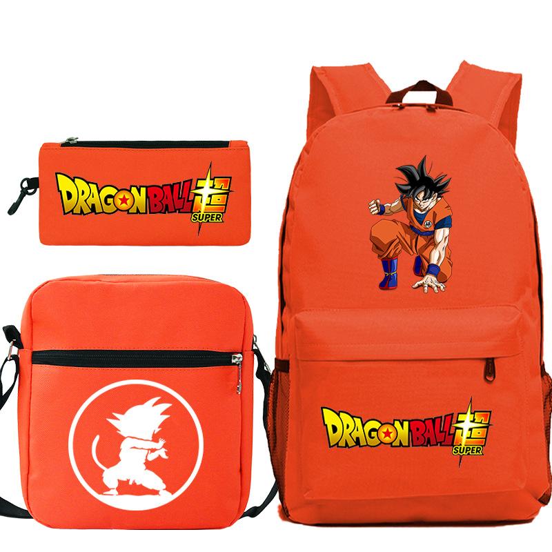 Драгонболл драгонболл набор из трех предметов анимационная периферия новый набор пеналов досуг студенческий рюкзак