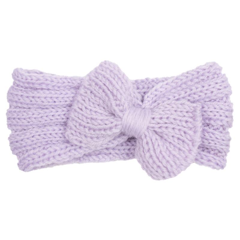 Autumn and Winter Baby Wool Headband, Baby Solid Color Comfortable Bow Hair Accessories, Children's Headband