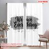 2pcs 2D Flat Printing Curtains We Have Everything Polyester Without Electricity Family Party Perfect for Holiday Party General