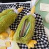 Kawaii Green Bird плюшевый пенал на молнии пушистый большой емкости сумка для карандашей Kiwi школьная канцелярия сумка для хранения принадлежностей
