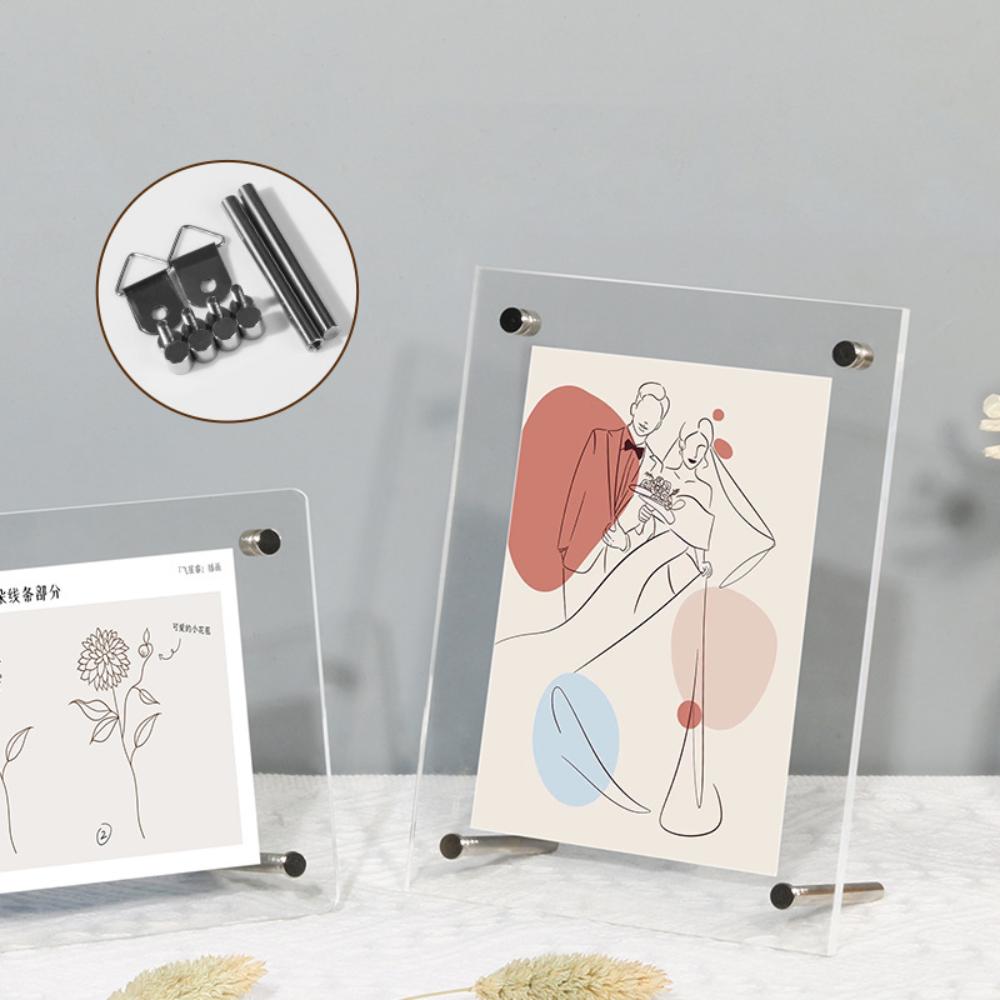 Акриловая фоторамка с подставкой для карточек, горячая фоторамка для дома