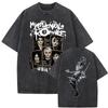 Унисекс Футболка Рок Панк Эмо Стиранная Винтажная Ограниченная Серия My Chemical RoUnisexce Three Cheers for Sweet Revenge