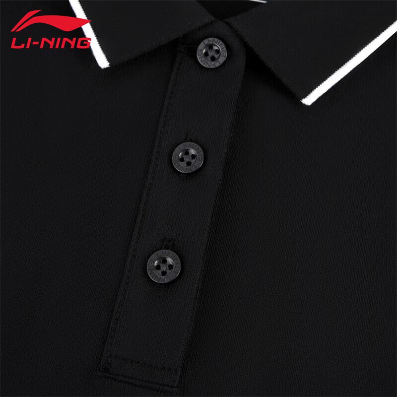 Li-Ning Женская повседневная рубашка-поло с лацканами и коротким рукавом APLW476