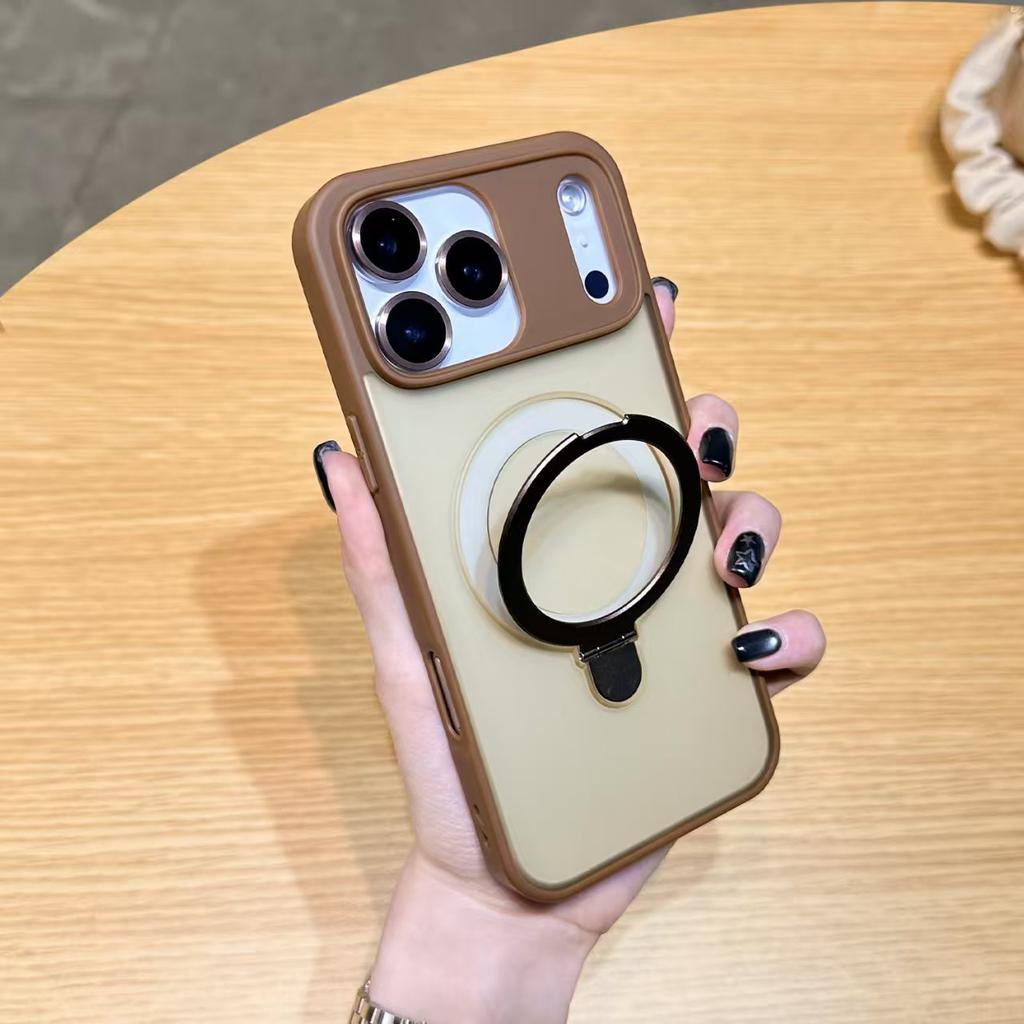 Применимо к держателю датчика кожи iPhone17PROMAX, чехлу для мобильного телефона, матовому магнитному креплению, Apple 16 с защитной крышкой и пленкой для объектива.