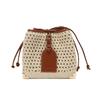 Праздничная сумка-ведро для женщин, летняя повседневная модная плетеная сумка через плечо