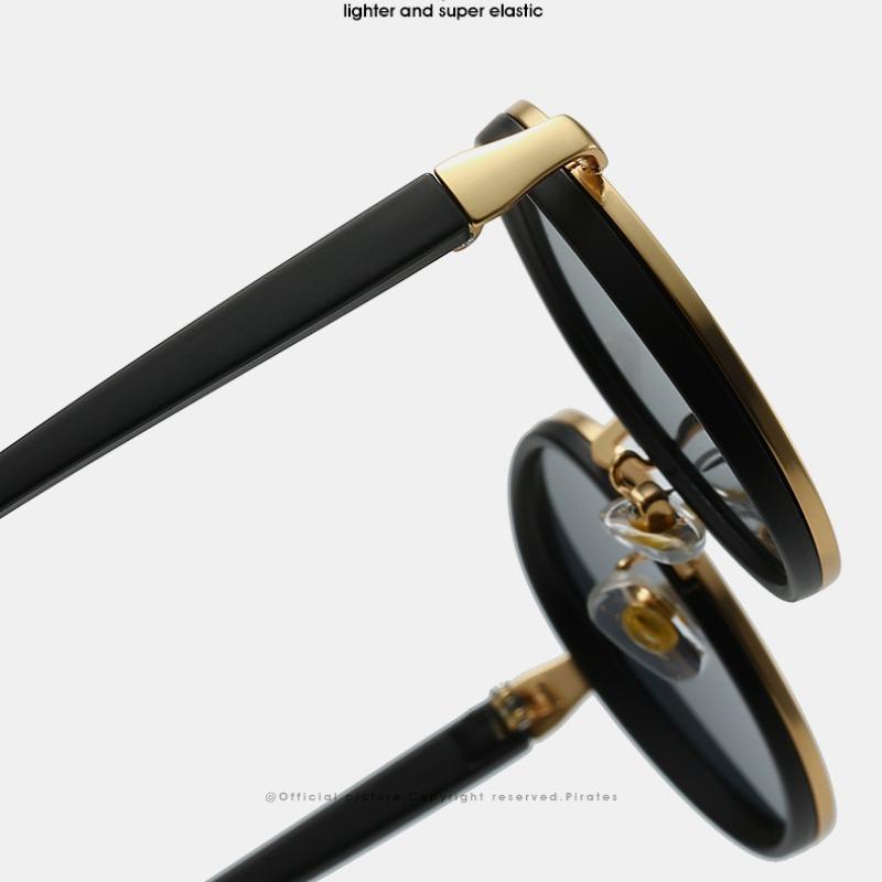 Неполяризованные Винтажные Металлические Круглые Солнцезащитные Очки Женские для Мужчин Оттенки Популярные Хип-Хоп Уличные Солнцезащитные Очки