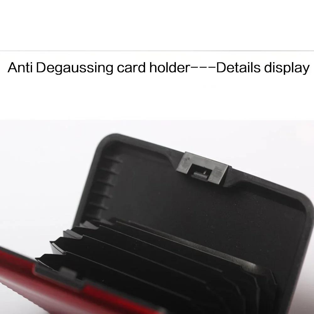 Металлический кошелек с защитой от RFID для женщин и мужчин, Бизнес-визитница, Защита для кредитных карт, Держатель для карт, Высококачественный, Водонепроницаемый, Защита от сканирования, Кошелек