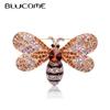 New Fashion Bee Brooch Fashion Temperament Elegant Exquisite Colorful Rhinestone Small Pin Sewing Buckle
