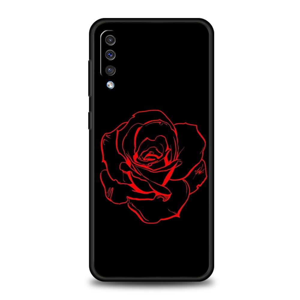 Красивый чехол для телефона с цветком розы для Samsung Galaxy A52 5G A12 A70 A50 A40 A20s A30 A10s A20e A10 A22 A72 A32 A02 A42 A04S