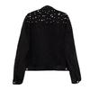 Female Jacket Stylish Winter Female's Denim Coat with Bead Decor Plus Size Long Sleeves Turn-down Collar Casual Streetwear Jac Practical Use