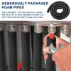 Pipe Insulation Foam Tube Foam Tubing Black Pipe Cover Heat Preservation Outdoor Water Pipe Insulation Freeze Protection Foam
