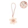 3D Color Six-Petal Flower Name Sticker Pendant Fabric Flower Doll Anti-Lost Lanyard Luggage Tag Charm Keychain Bag Decor Toys