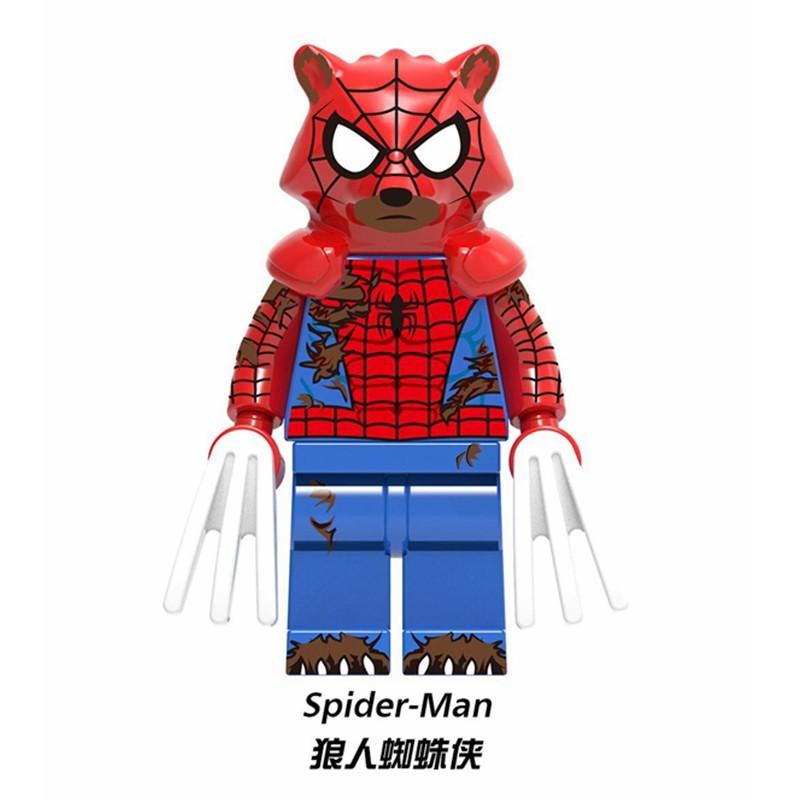 Набор минифигурок Человека-паука Lego Marvel Super Heroes Человек-паук вдали от дома Строительные блоки Игрушки для