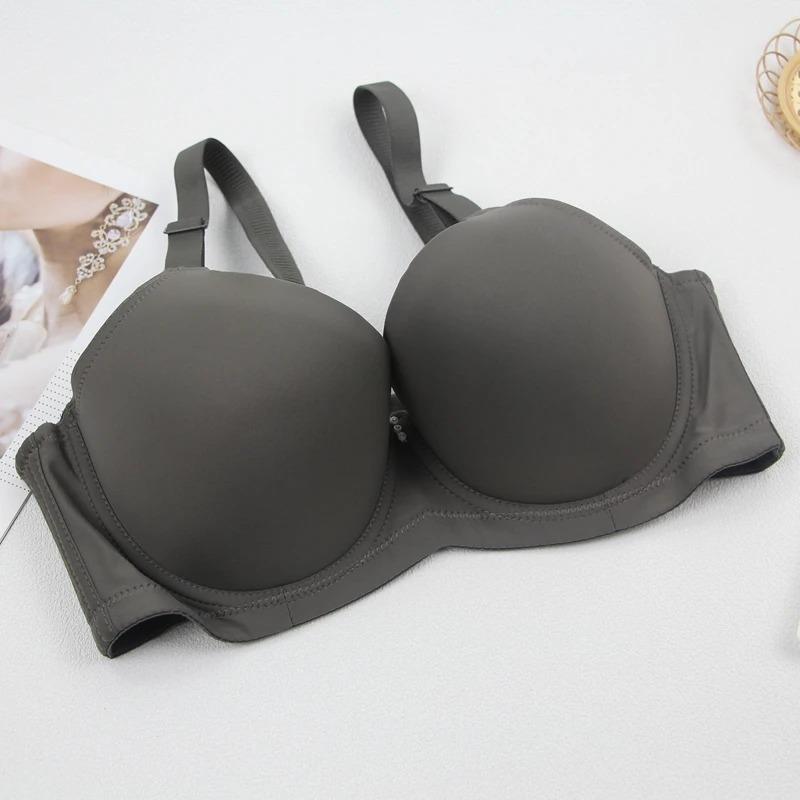 Бесшовное нижнее белье с регулируемой поддержкой верхней части, антипровисающий бюстгальтер, женский удобный однотонный тонкий бюстгальтер