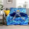 Anime SAO Sword Art Online Printed Oversized Manta Sofa Bed Cover Soft and Hairy Blanket Plaid Soft Warm Flannel Throw Blankets