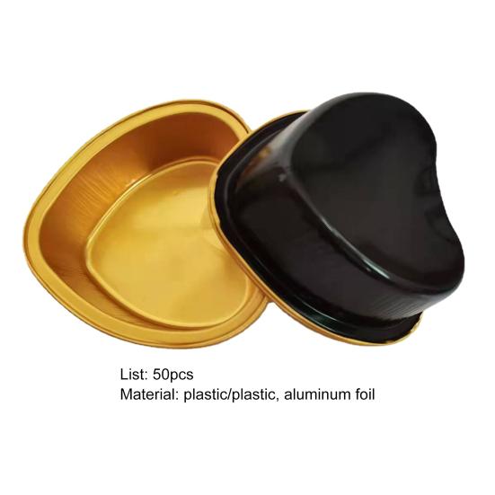 Yousheng 50 шт. 100 мл привлекательная форма для выпечки одноразовая форма для торта из алюминиевой фольги широкого применения для дома