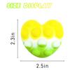 Pop It Ball, Сердце Pop It Balls 3D Pop Fidget Stress Ball Игрушка Силиконовый прыгающий мяч для снятия стресса Ручные игрушки, Поп-вечеринка для взрослых и детей (3D мяч)