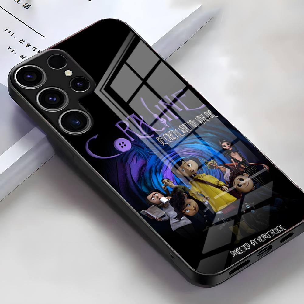 Anime Hot C-Coraline Phone Case For Samsung S26 S25 Edge Ultra S23 S22 S21 S20 Ultra Plus S24 Fe A54 A53 A25 Glass Cover