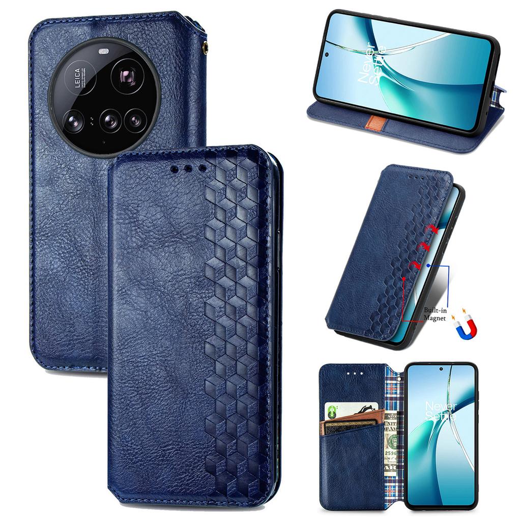 Для Xiaomi 15 Ultra Чехол Ромбовидный Оттиск Кожа PU Кошелек Чехол для Телефона