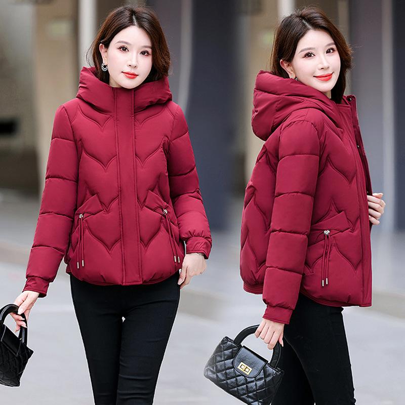 Women's New Fashionable Versatile Hooded Cold Fluffy Thickened Warm Loose High-quality Fabrics Casual Sports Cotton Coat Jacket